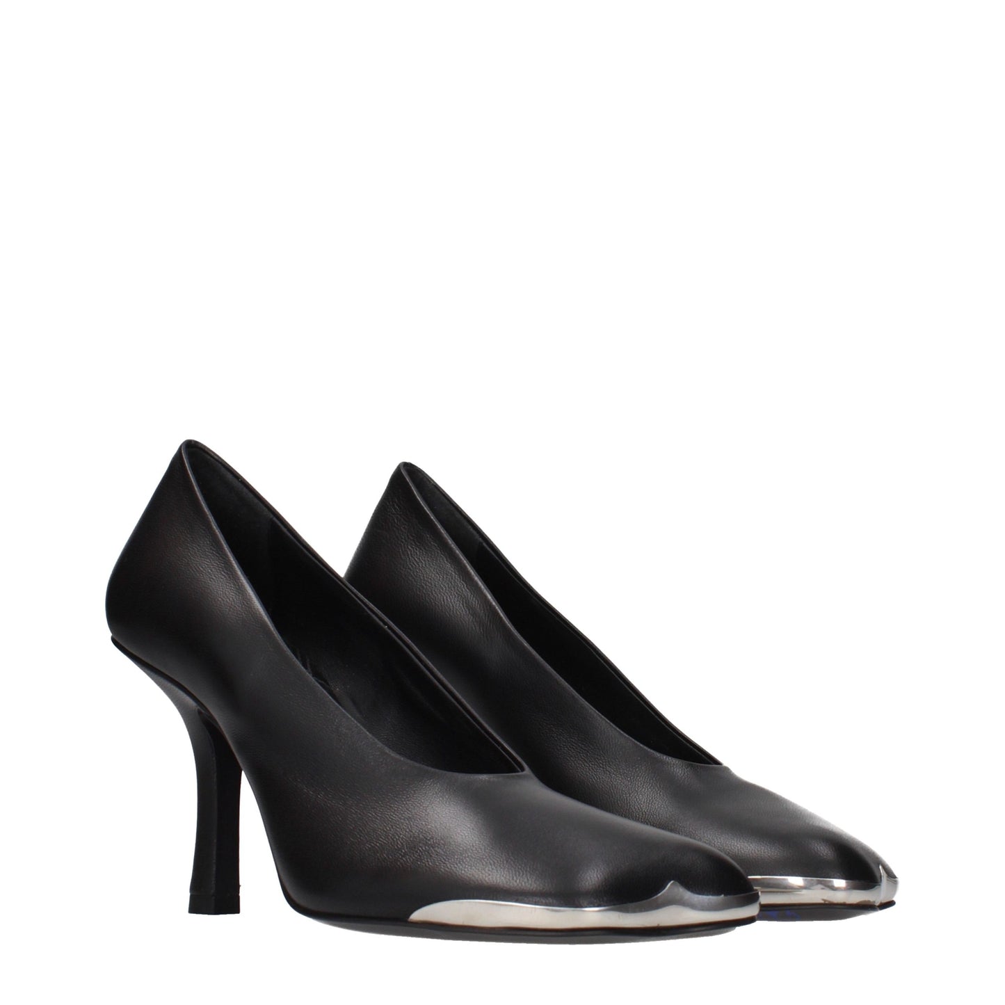 Burberry Schwarze Leder Pumps mit hohem Absatz