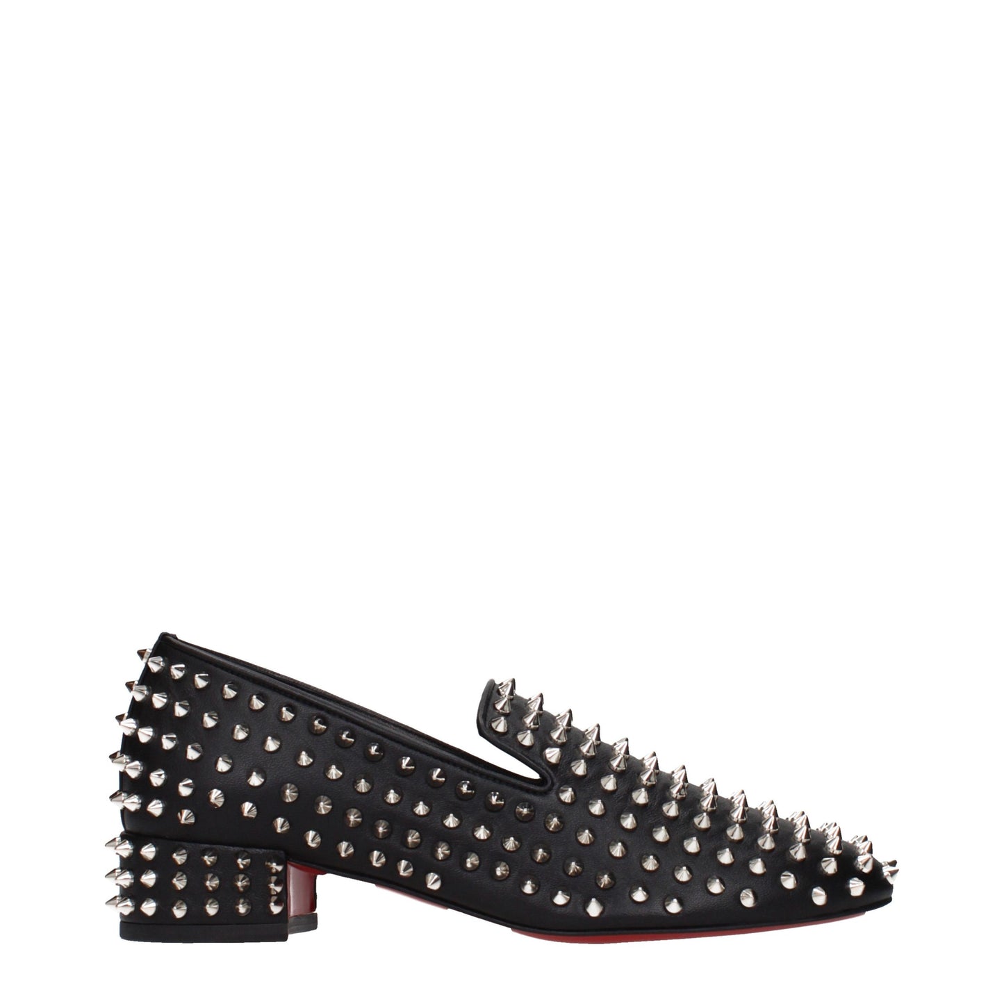 Christian Louboutin Schwarze Leder Loafer zum Hineinschlüpfen