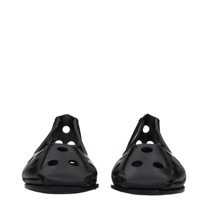 Alaïa Schwarze Ballerinas aus Leder