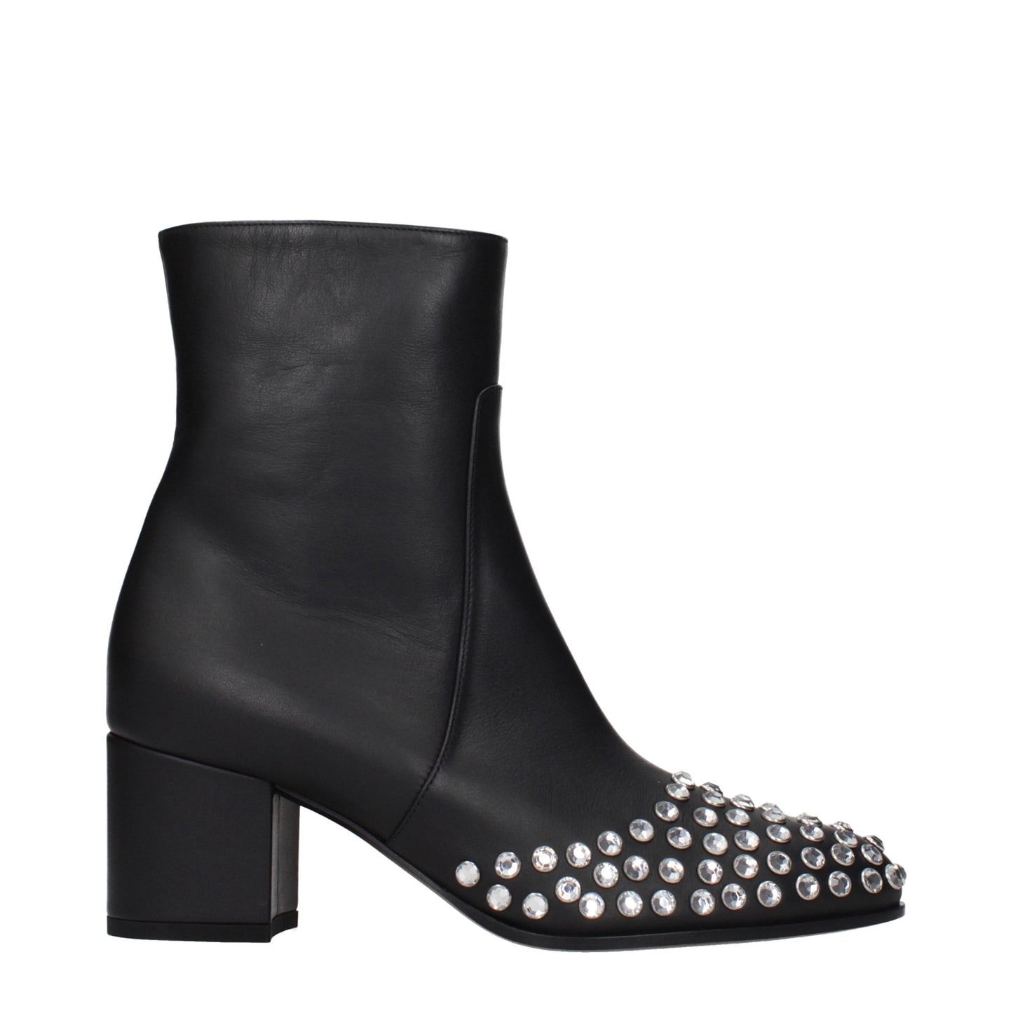 Alaïa Schwarze Leder-Stiefeletten