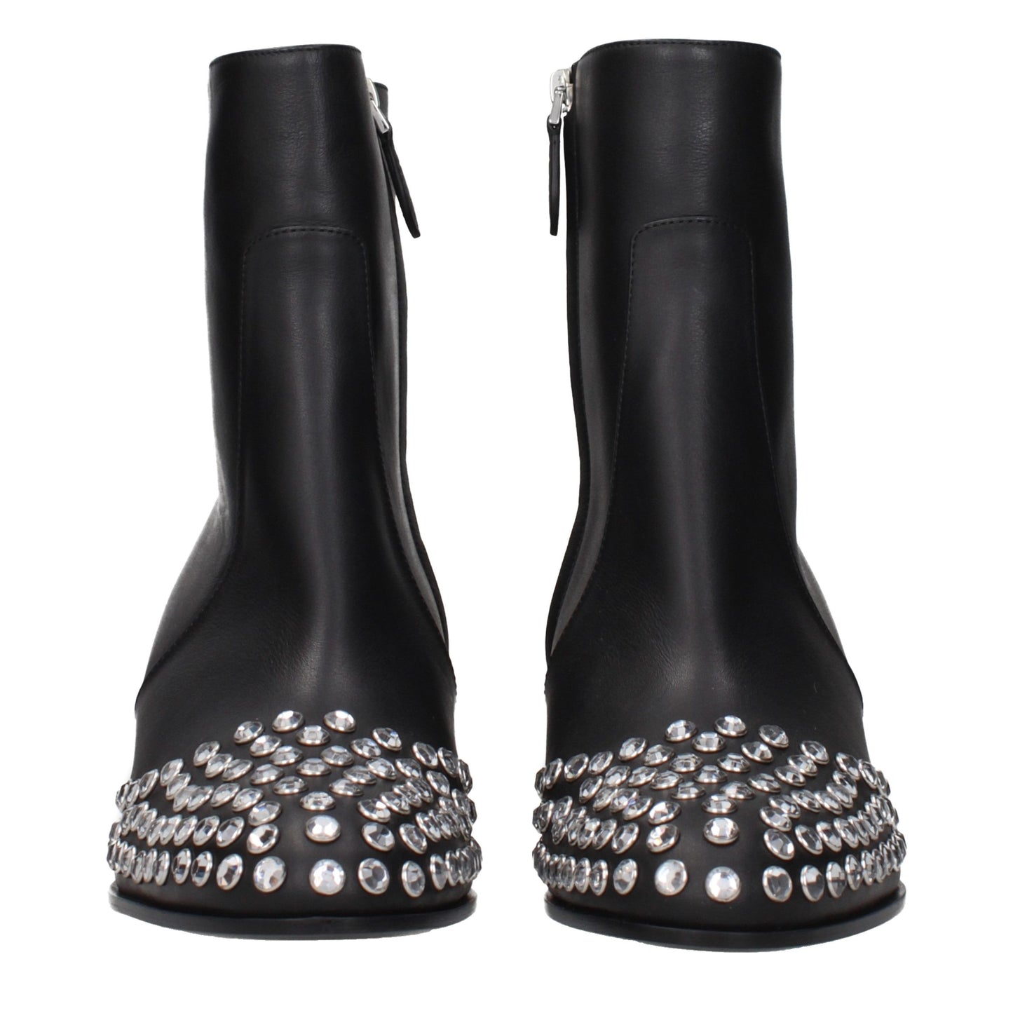 Alaïa Schwarze Leder-Stiefeletten