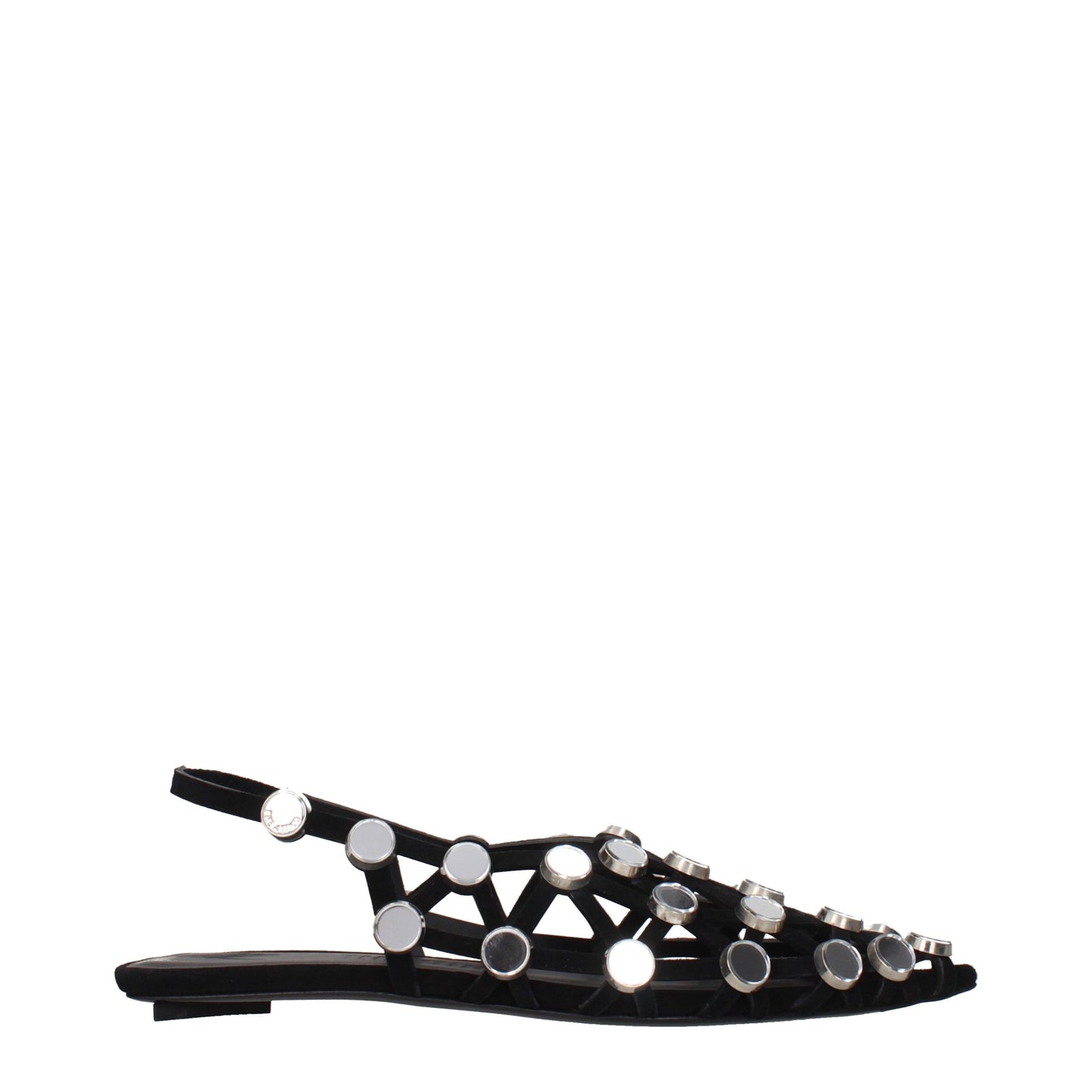 The Attico Schwarze Ballerinas aus Leder