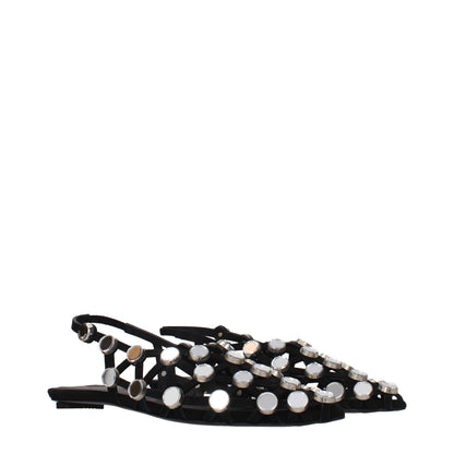 The Attico Schwarze Ballerinas aus Leder