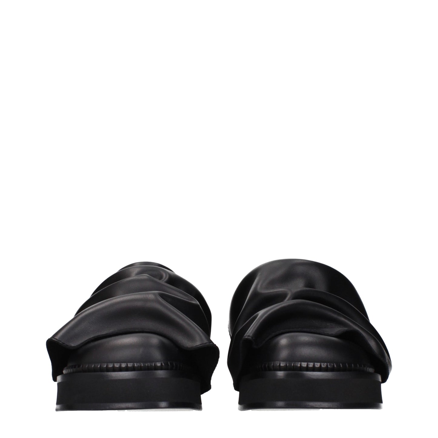 The Attico Schwarze Leder-Slipper