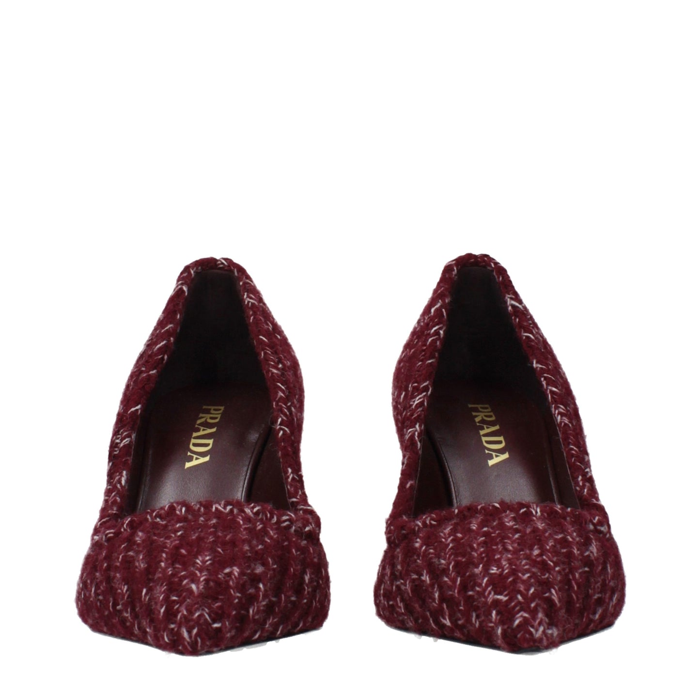 Prada Rote Pumps aus Stoff mit mittlerem Absatz