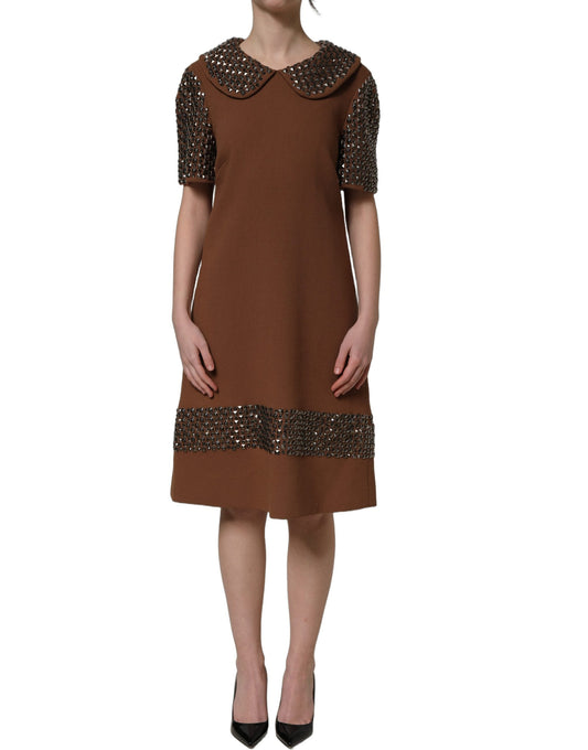 Dolce & Gabbana Abito – colore Marrone – Lana