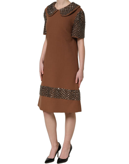 Dolce & Gabbana Abito – colore Marrone – Lana
