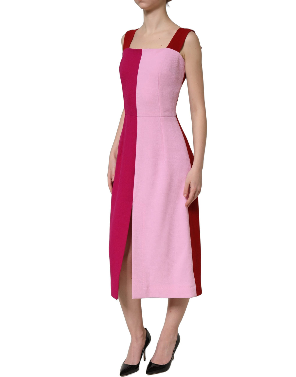 Dolce & Gabbana Bicolor Wool Dress