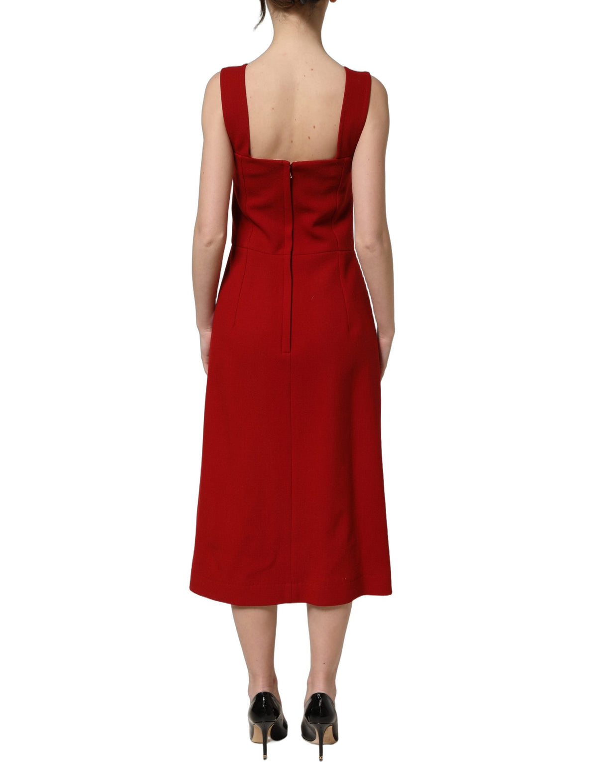 Dolce & Gabbana Bicolor Wool Dress