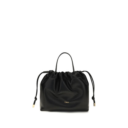 Chloé Schwarze Lammleder Schultertasche Ovis Aries Aries