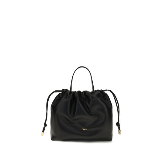 Chloé Schwarze Lammleder Schultertasche Ovis Aries Aries