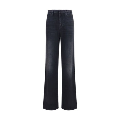 Gucci Schwarze Baumwoll-Jeans mit geradem Bein