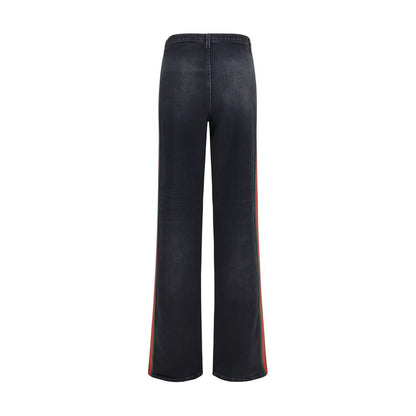 Gucci Schwarze Baumwoll-Jeans mit geradem Bein