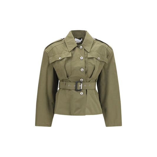 Alexander McQueen Baumwolljacke in Zweifarbenoptik