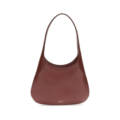 Khaite Burgundy Calf Leather Bos Taurus Handbag