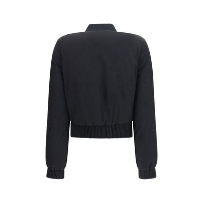 Alexander McQueen Schwarzer Bomber aus Polyester