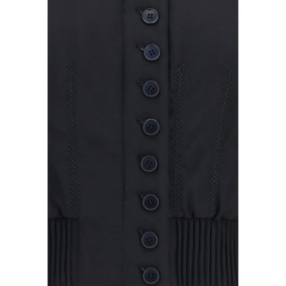 Alexander McQueen Schwarzer Bomber aus Polyester
