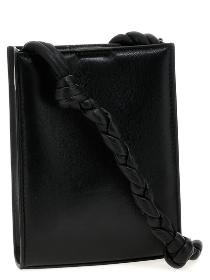 Jil Sander Schwarze Kalbsleder-Umhängetasche