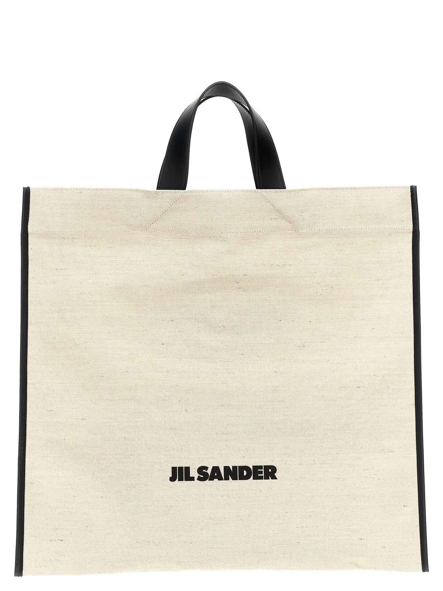 Jil Sander Zweifarbige Jute-Shopper