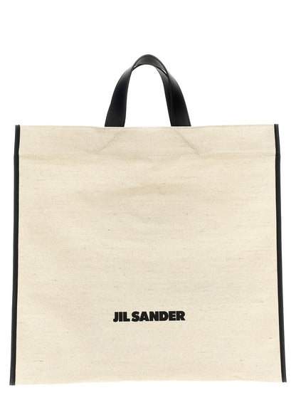Jil Sander Zweifarbige Jute-Shopper
