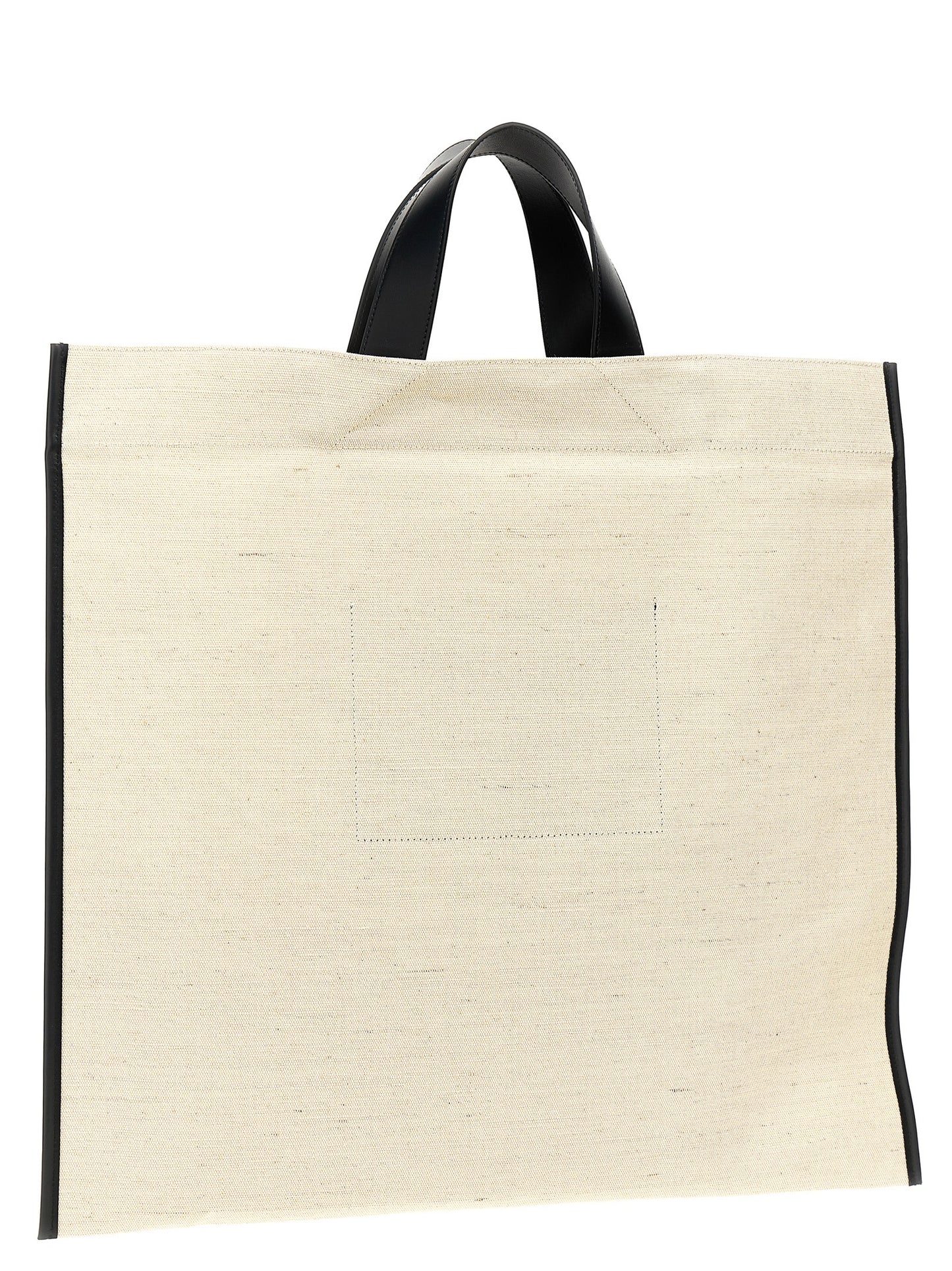 Jil Sander Zweifarbige Jute-Shopper