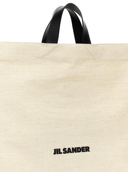 Jil Sander Zweifarbige Jute-Shopper