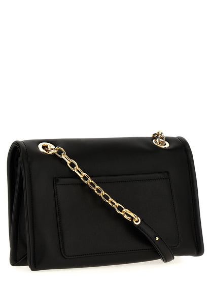 Valentino Garavani Schwarze Lammleder-Schultertasche