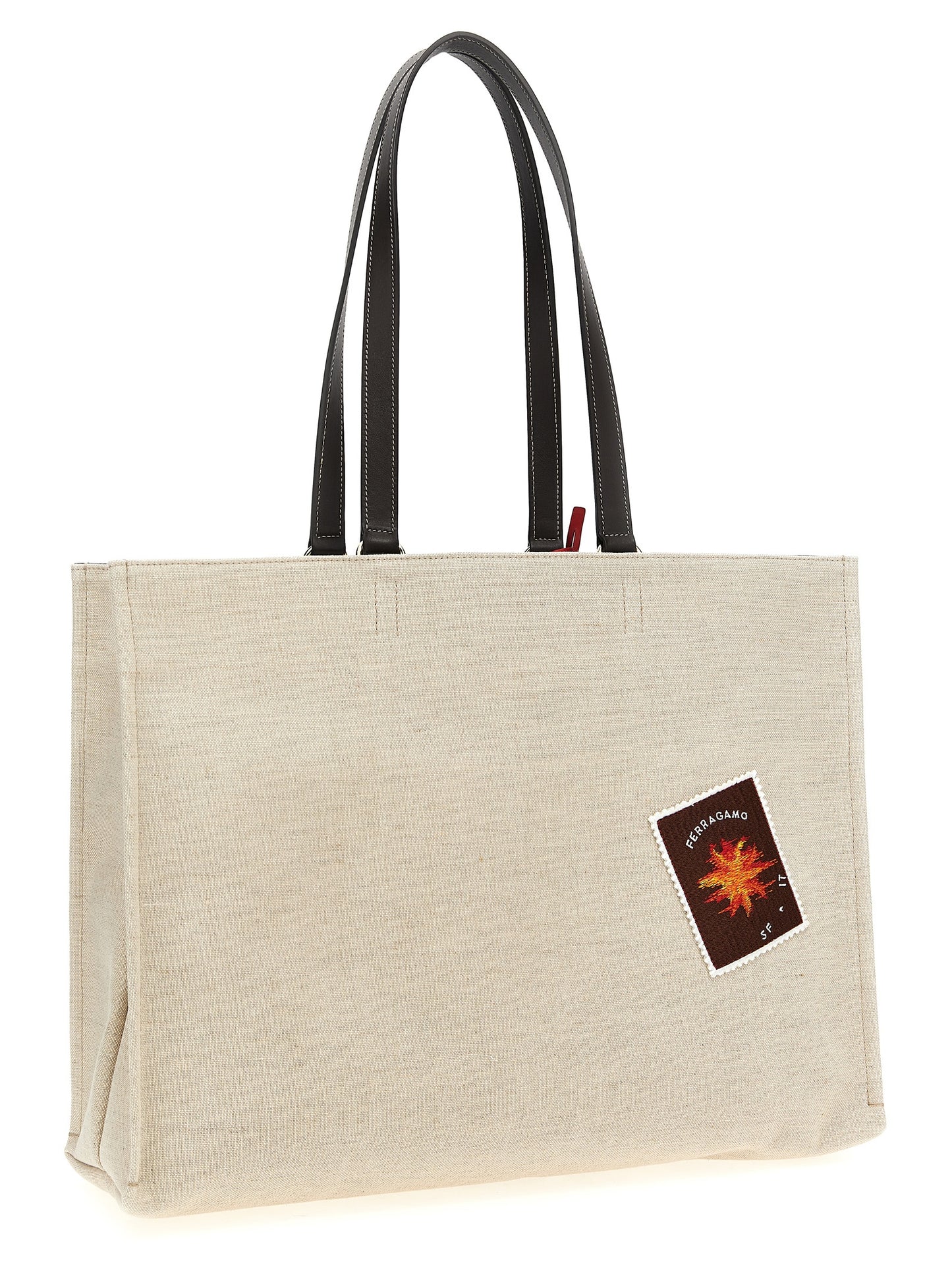 Ferragamo Beige Stoff-Tragetasche