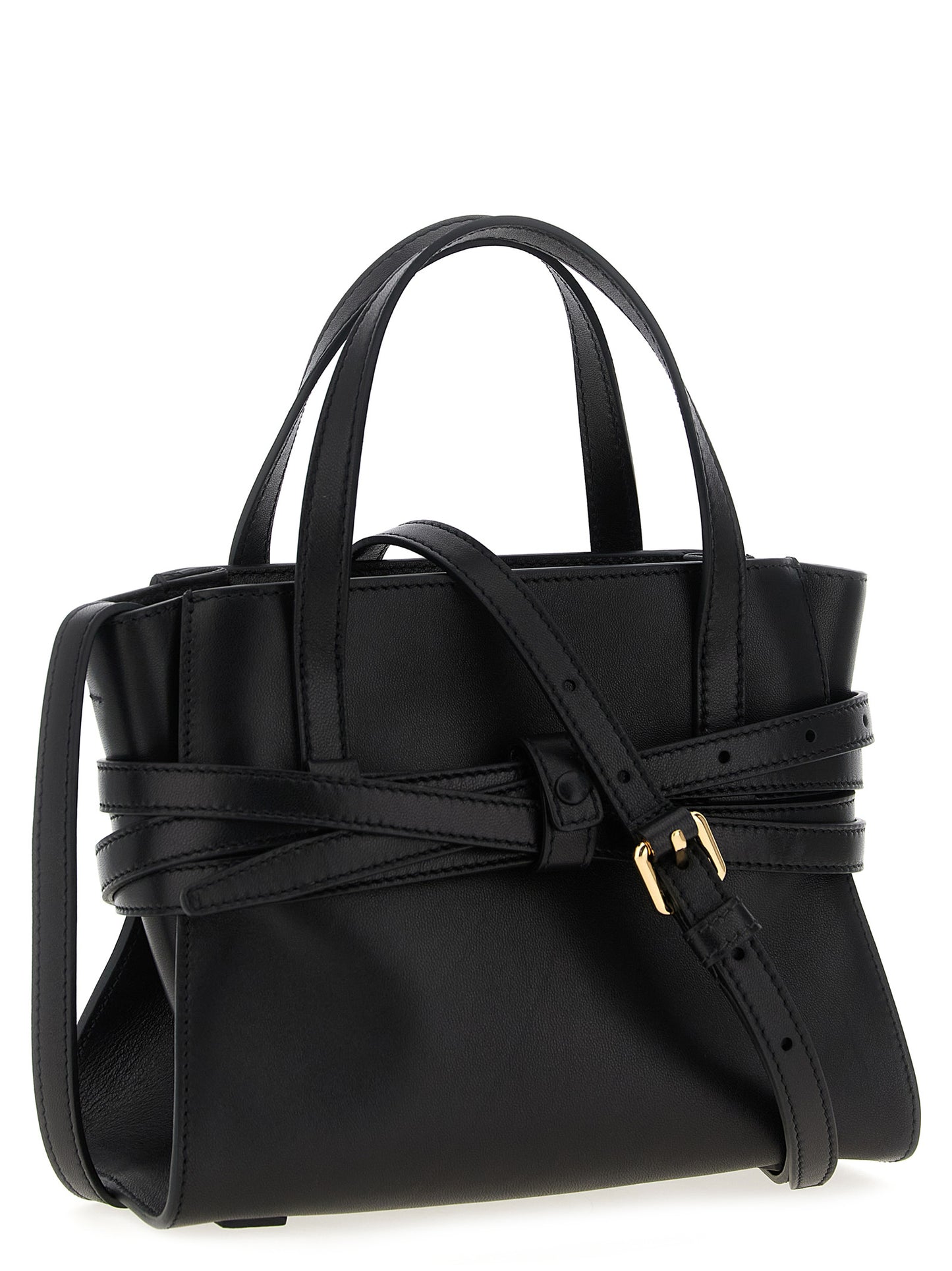 Moschino Schwarze Handtasche aus Polyester