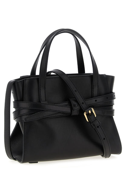 Moschino Schwarze Handtasche aus Polyester