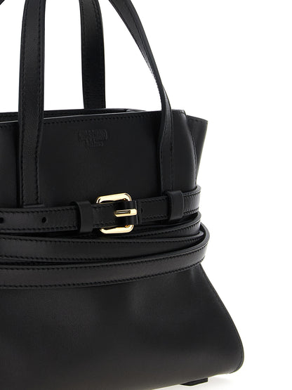 Moschino Schwarze Handtasche aus Polyester