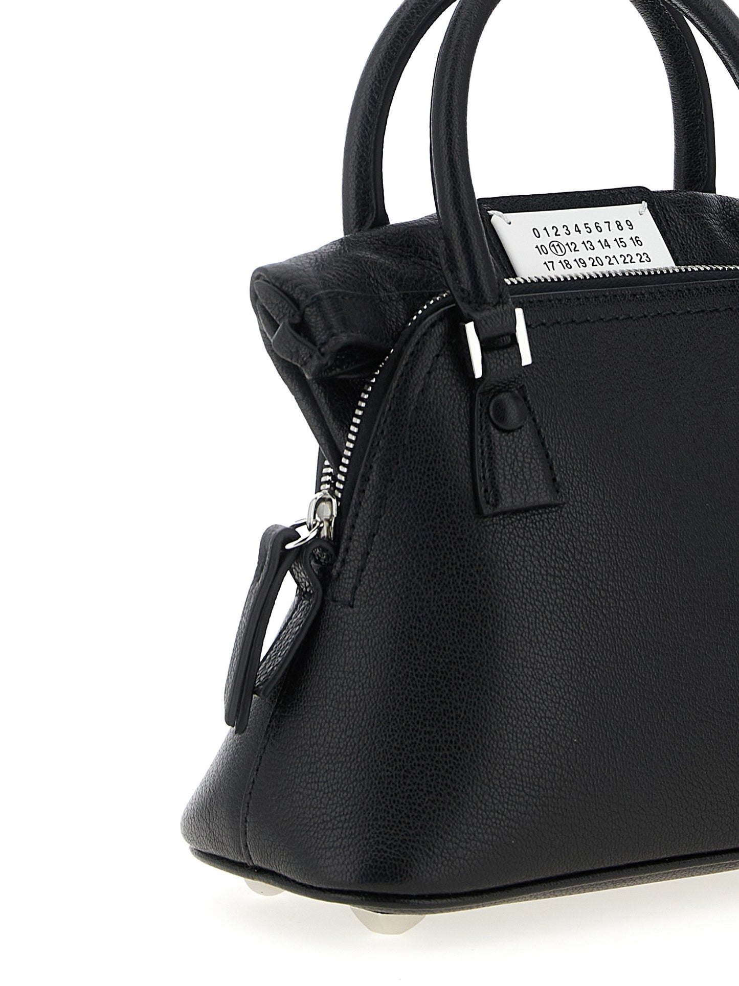 Maison Margiela Schwarze Kalbsleder-Handtasche