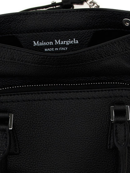 Maison Margiela Schwarze Kalbsleder-Handtasche