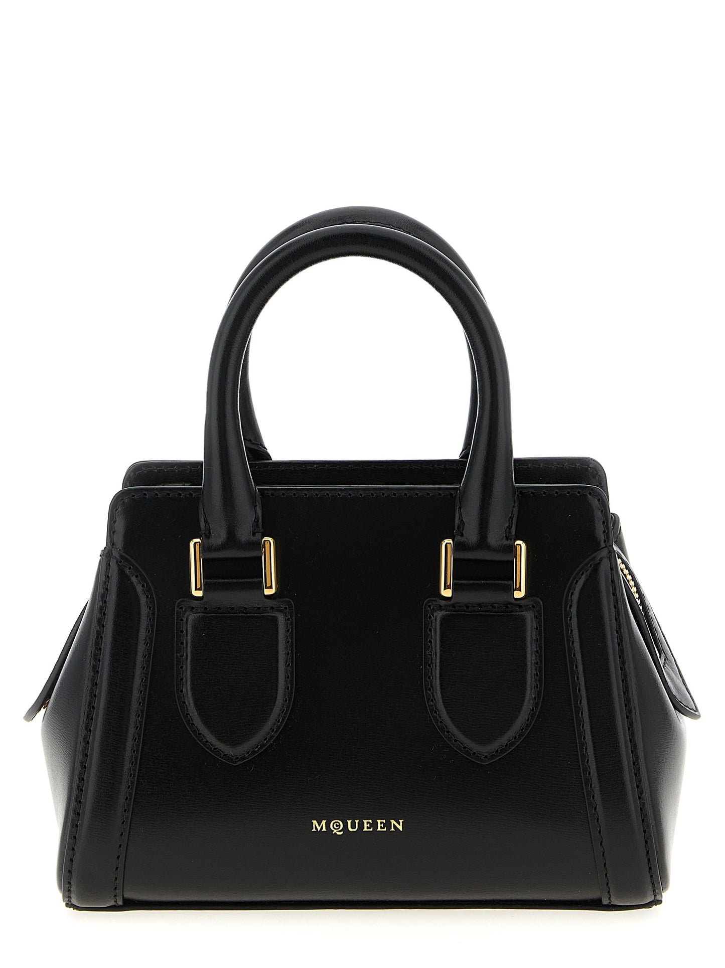Alexander McQueen Schwarze Kalbsleder-Handtasche