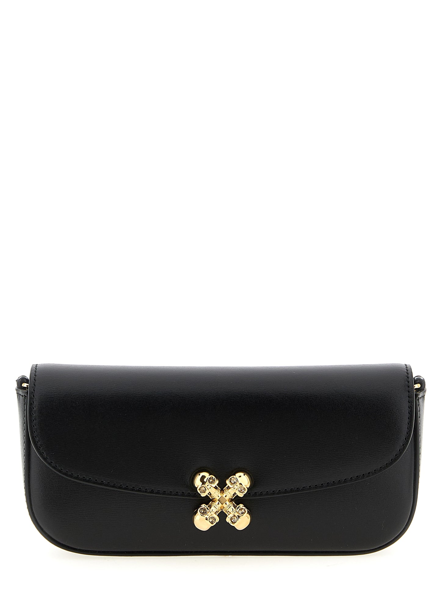 Alexander McQueen Schwarze Kalbsleder-Umhängetasche