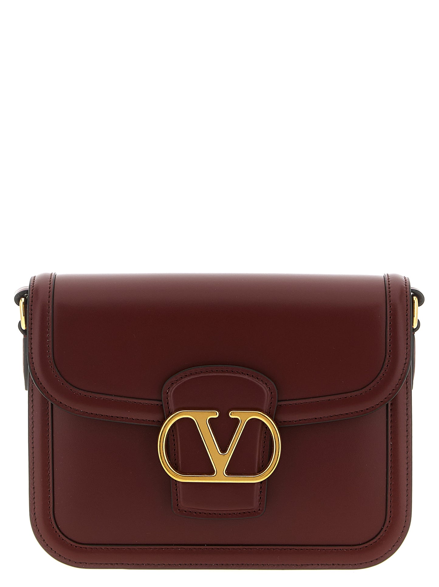 Valentino Garavani Bordeaux Kalbsleder Umhängetasche