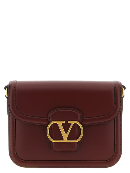Valentino Garavani Bordeaux Kalbsleder Umhängetasche