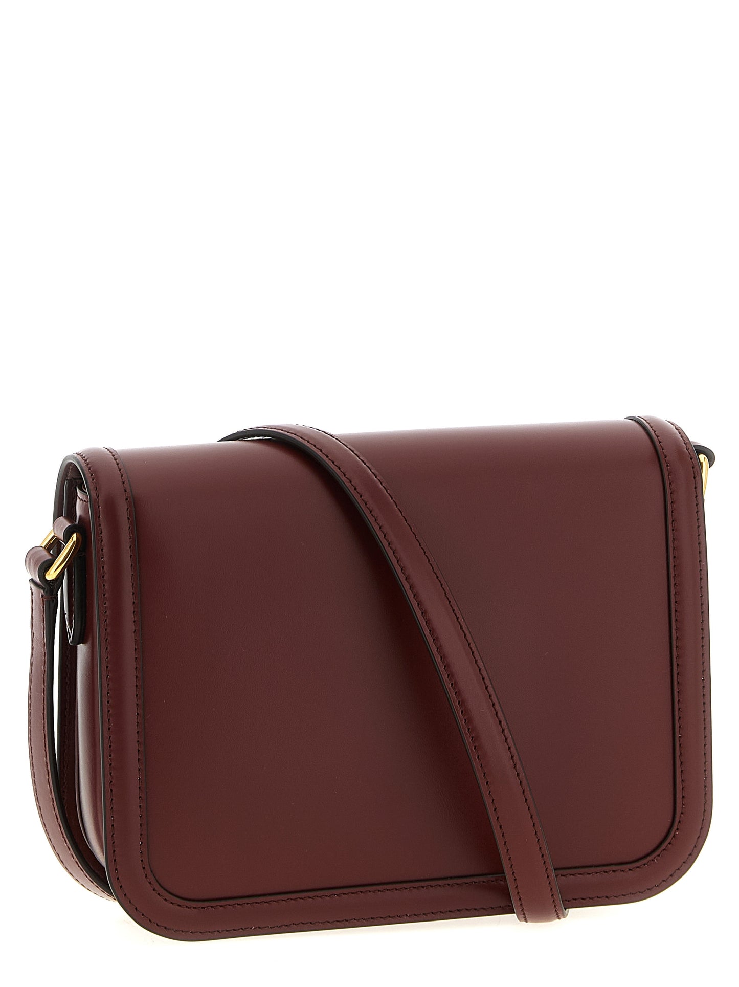 Valentino Garavani Bordeaux Kalbsleder Umhängetasche