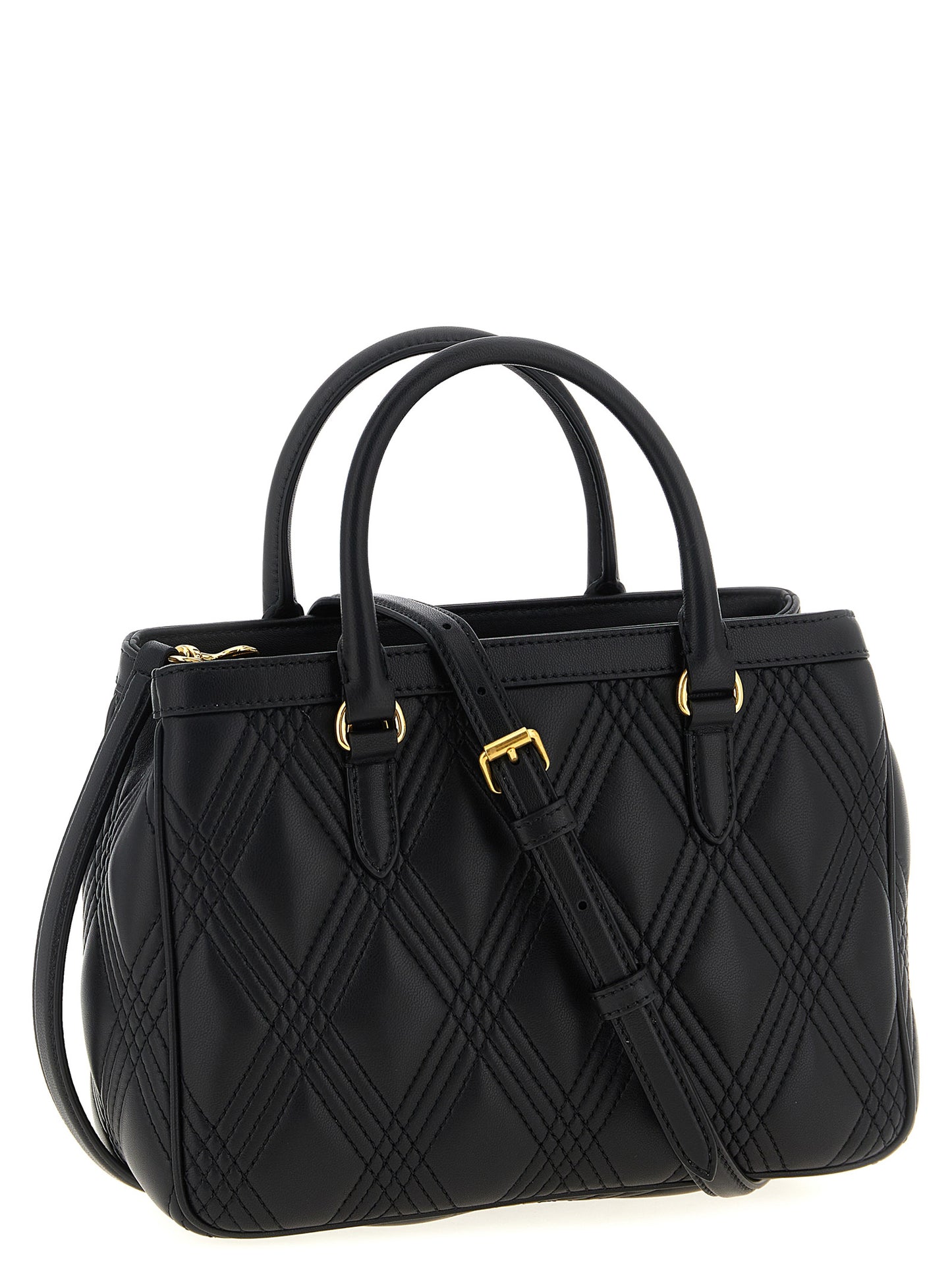 Valentino Garavani Schwarze Lammleder-Schultertasche