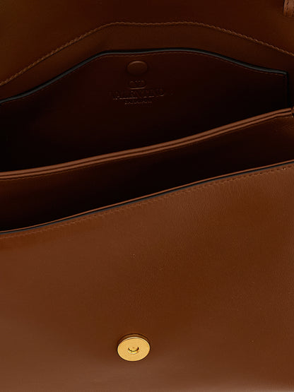 Valentino Garavani Braune Kalbsleder-Handtasche