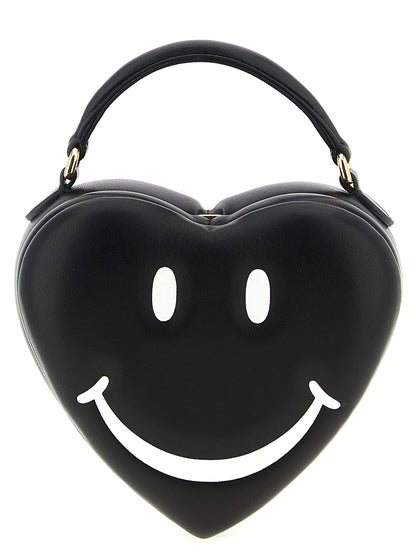 Moschino Schwarze Handtasche aus Polyester