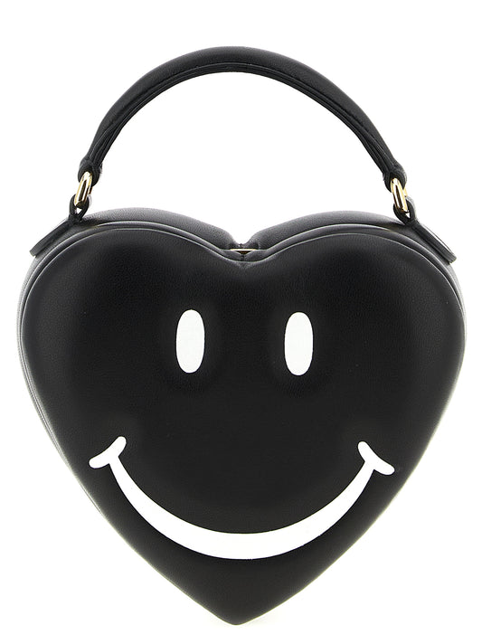 Moschino Schwarze Handtasche aus Polyester