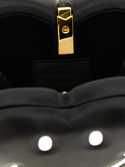 Moschino Schwarze Handtasche aus Polyester
