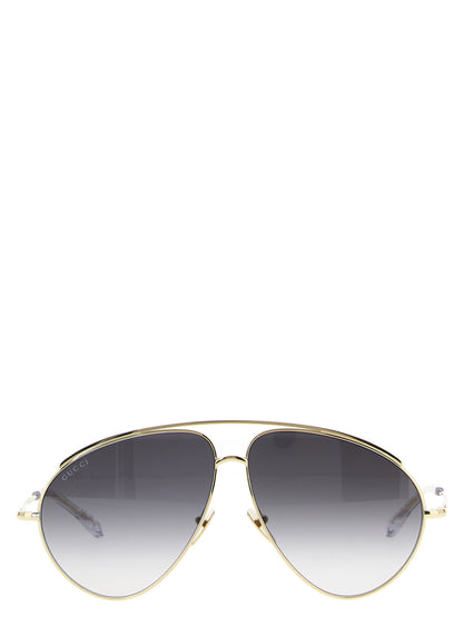 Gucci Sonnenbrille aus Goldmetall