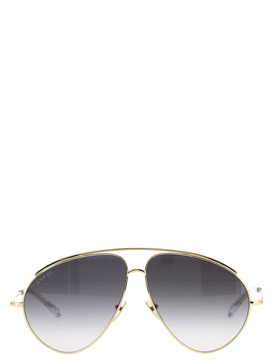 Gucci Sonnenbrille aus Goldmetall