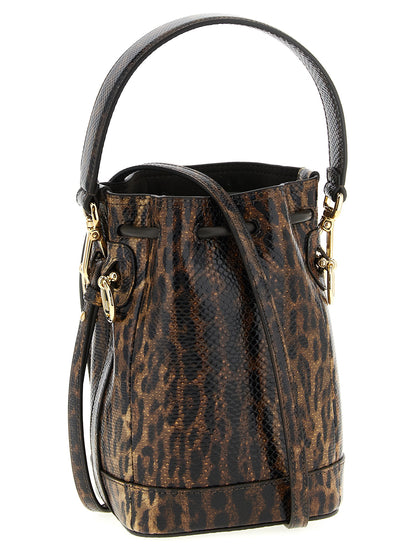 Fendi Braune Samtleder-Handtasche
