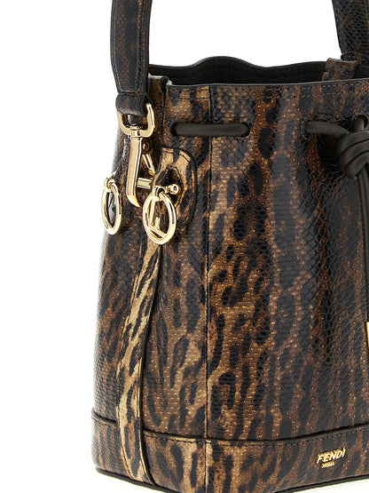Fendi Braune Samtleder-Handtasche
