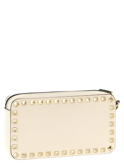 Valentino Garavani Weiße Clutch aus Kalbsleder