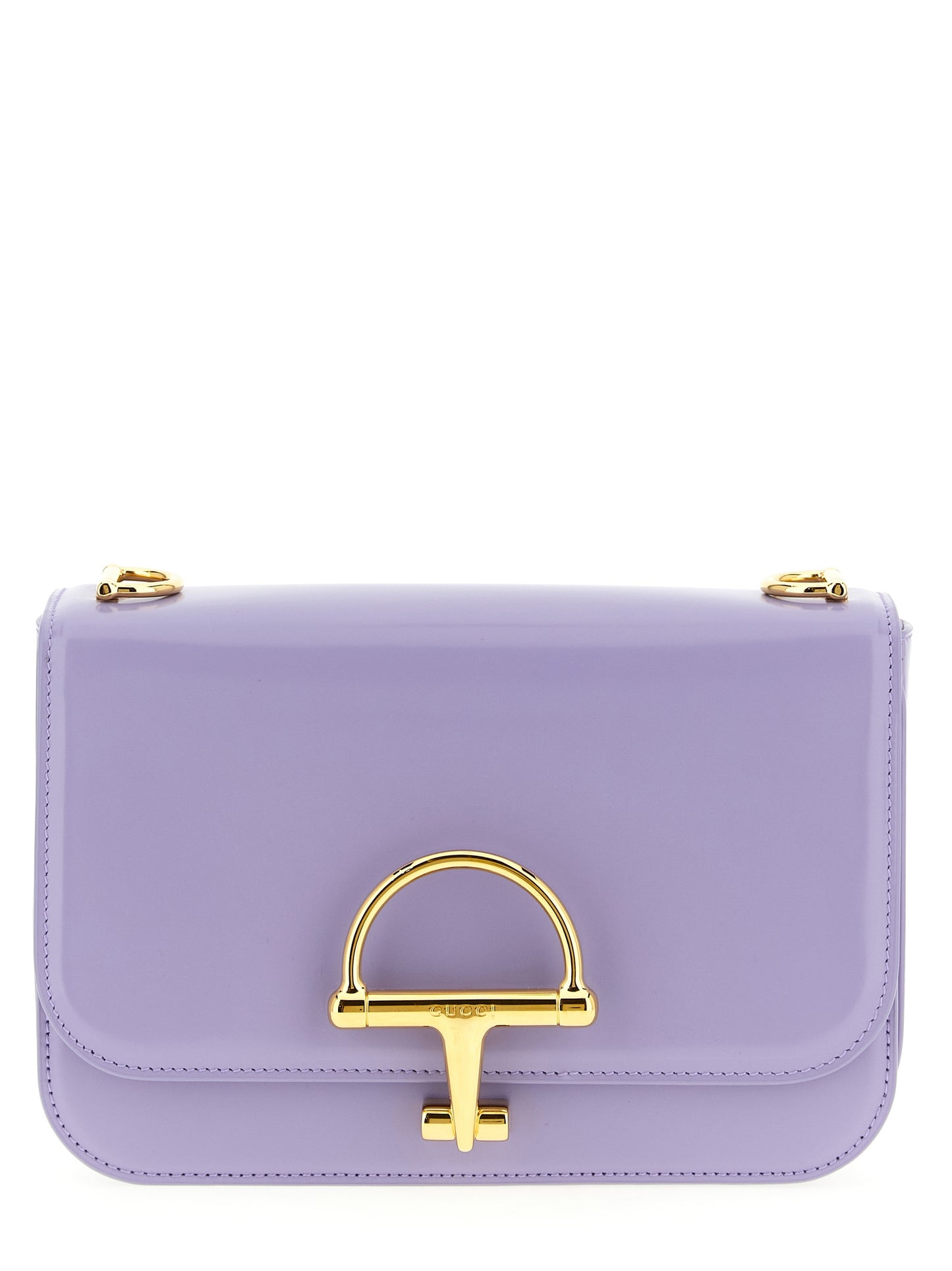 Gucci Schultertasche aus violettem Kalbsleder