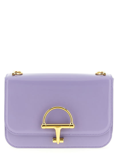 Gucci Schultertasche aus violettem Kalbsleder